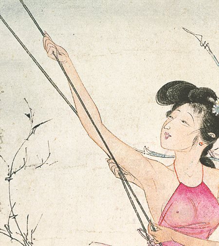 宁海-胡也佛的仕女画和最知名的金瓶梅秘戏图